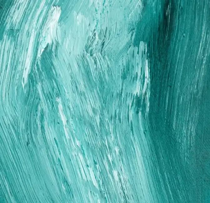 Abstract teal textured brushstrokes resembling a painted canvas.